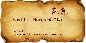 Pavlisz Margaréta névjegykártya